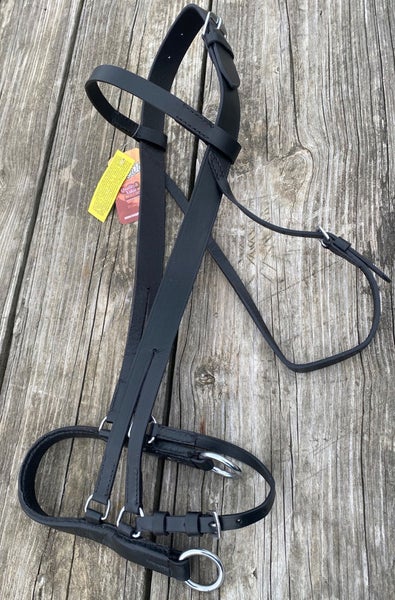 English jumping / schooling hackamore black leather Tough 1