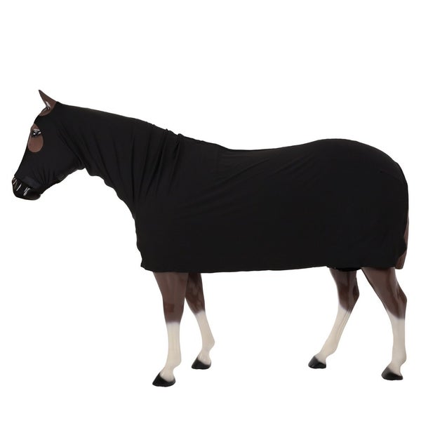 XL 1,400 - 1,600 lbs black lycra full body cover slinky w/zipper Showman