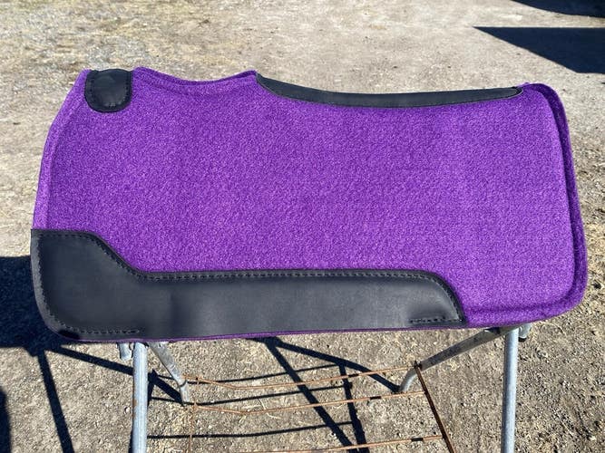 Youth/Pony royal purple contour felt Western pad 24 x 24 x 1"