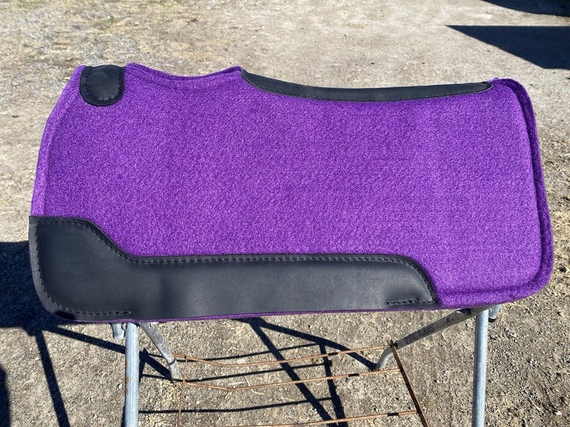 Youth/Pony royal purple contour felt Western pad 24 x 24 x 1"