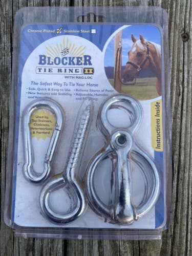 The Blocker Mag-Loc Tie Ring by Toklat chrome plated NIP