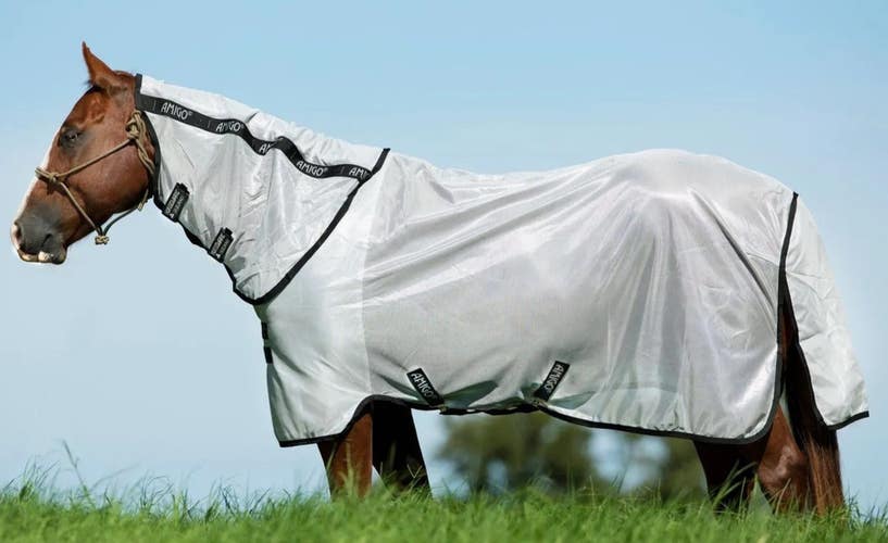 70"  Horseware Ireland Amigo stock horse fly sheet w/detachable neck, fly mask