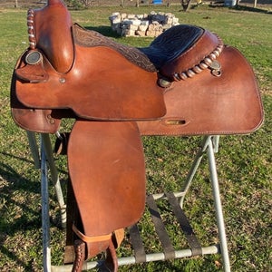 Used/Vintage 15" Buford Western  saddle US made