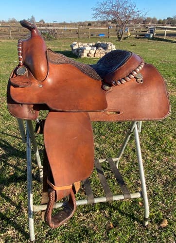 Used/Vintage 15" Buford Western  saddle US made