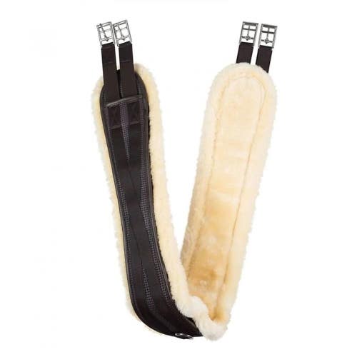 42" Horze Atlanta shaped all purpose English girth w/removable fleece lining