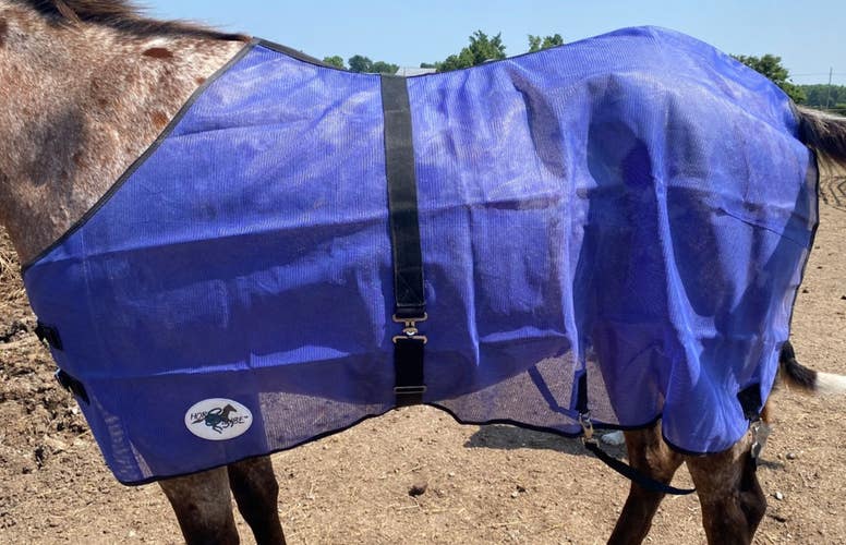 69"  Horse Sense purple mesh all-around fly sheet