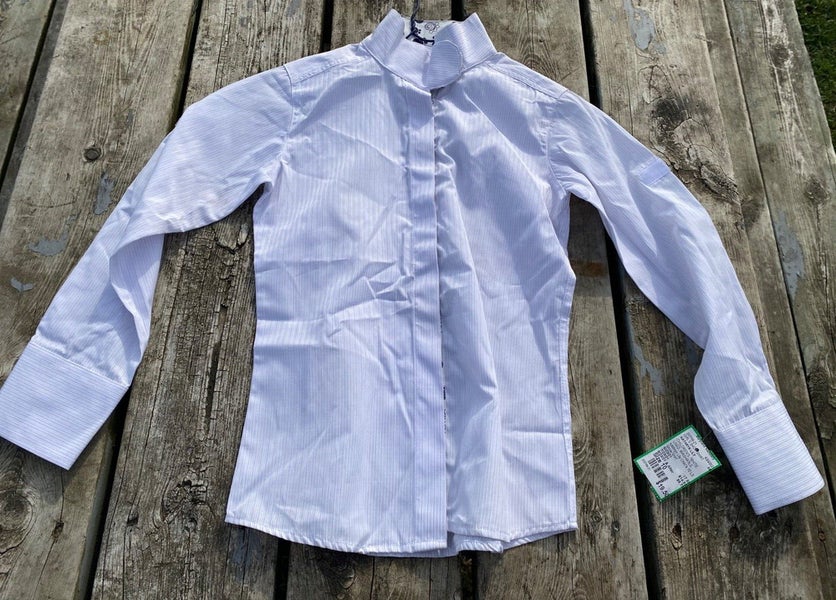 Child' pre-owned Kathryn Lily 10 English show shirt w/Euro collar