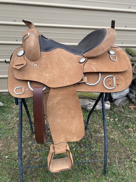 15" rough out Royal King Western training saddle