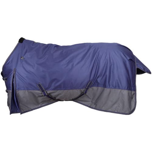1000d  78" navy & gray Showman basic heavy weight waterproof turnout blanket