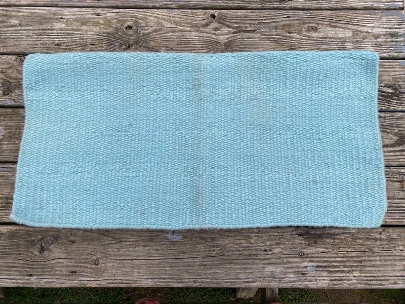 Used Mayatex Western saddle show pad seafoam green