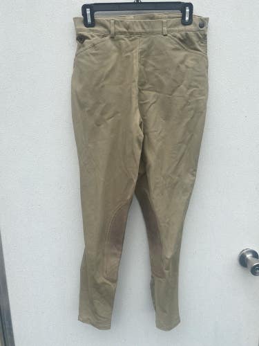 Used Ladies' Ariat Sport 30 R tan English Riding Breeches