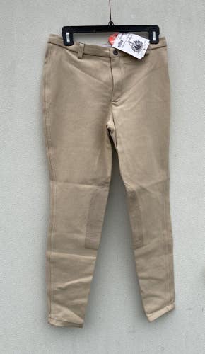 Ladies Lo-rise sz 32L Devon Aire English riding breeches 275 Beige
