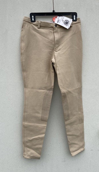 Ladies Lo-rise sz 32L Devon Aire English riding breeches 275 Beige