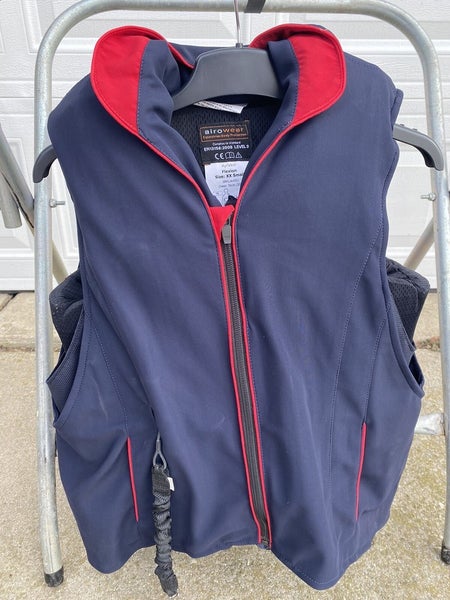 Airowear Ayrvest Advanced Ultraflex equine protective vest adult XXS Navy w/red