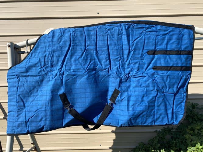 70” Resistance blue duck canvas water resistant turnout blanket