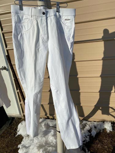 Ladies 32 R Ariat Olympia white English Riding / show breeches