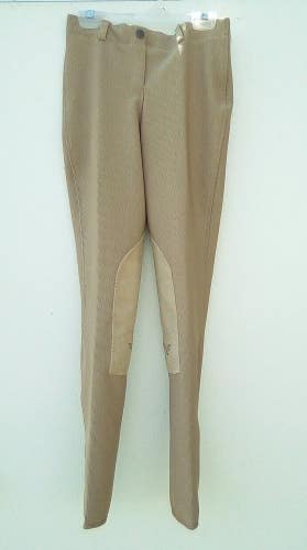 Tan, Tuffrider Ribb Pull on Ladies Size 24 Riding Breeches