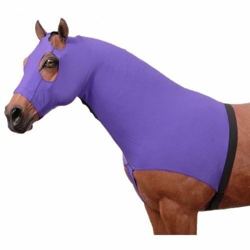 Medium purple lycra mane stay/sleazy hood w/zipper Tough 1