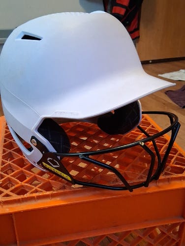 evoshield fast pitch softball batting helmet womens s white