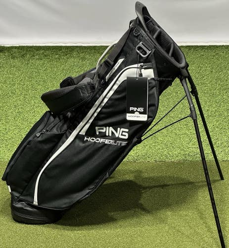 PING Hoofer Lite 4-Way Stand Carry Golf Bag Color: Black/White NEW!
