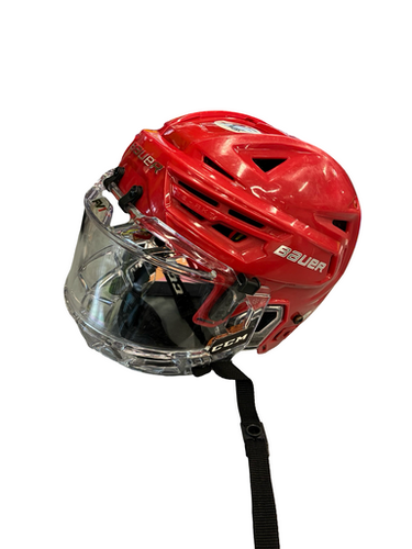 Used Bauer REAKT 150 S Helmet Cage Combo Red SM 11682-S000131661