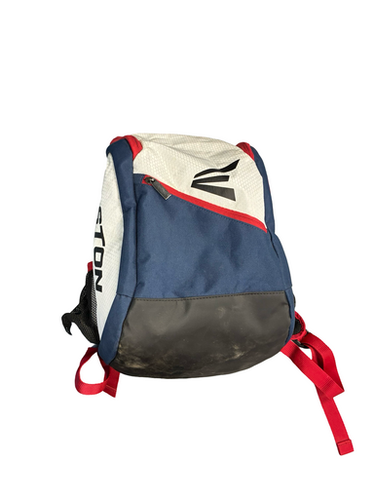 Used Easton BACKPACK RED/WHITE/BLUE BB/SB Player Backpack Navy Blue 11682-S000131656