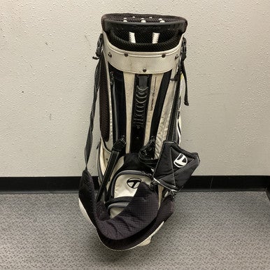 Used Taylormade SUPREME LITE Mens Stand Bag White And Black 11855-S000202869
