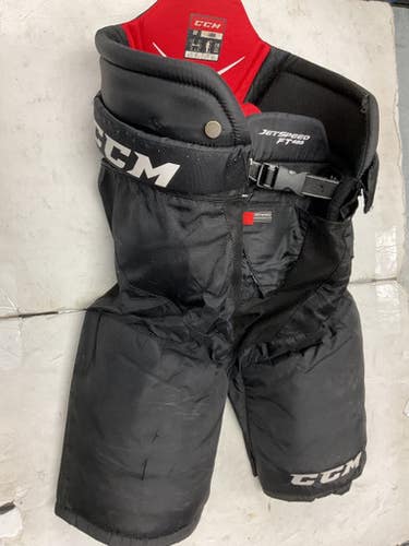 Used CCM JETSPEED FT485 Senior Pant Black And Red LG 11855-S000202760
