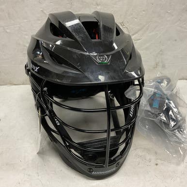 Used Warrior BURN X Lacrosse Helmet Black MD 11855-S000202941