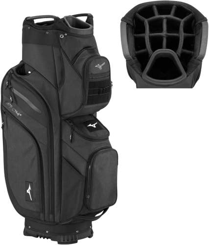 Mizuno BR-D4C Cart Golf Bag w/ 14-Way Divider Color: Heathered Charcoal NEW