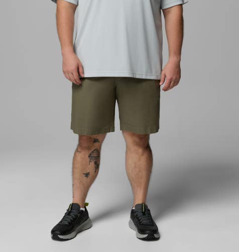 Columbia Flex Utility Shorts Mens 52 Green Omni-Shade Flat Front Everyday NLW229