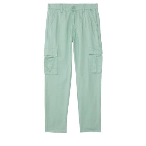Levi's Cargo Pants Kids 4 Green 100% Cotton Loose Fit Mid Rise Tapered Leg NLW43