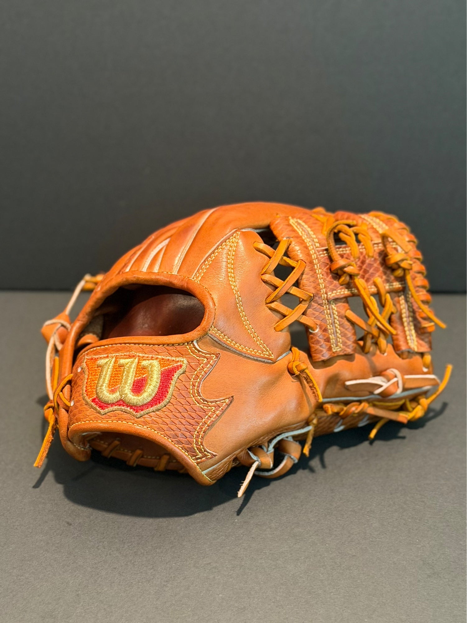 NIKE MATSUZAKA SIGNATURE MODEL 橙色 RARE Nike Japanese Pro Issued Baseball Glove Matsuzaka Signature