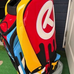 2x Scotty Cameron Bags - Japanese Mask & Hawaiian Open 2025 Tour Staff Bag Hula Paint Drip