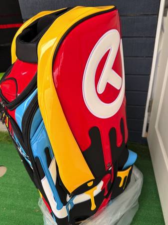2x Scotty Cameron Bags - Japanese Mask & Hawaiian Open 2025 Tour Staff Bag Hula Paint Drip