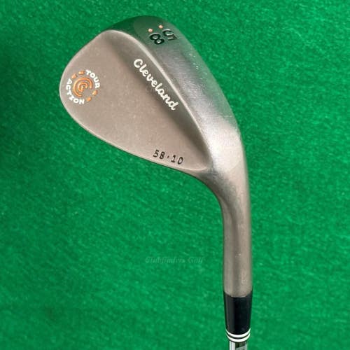 Cleveland CG Tour Action Dark Chrome 58-10 58 LW Wedge Traction Steel Stiff