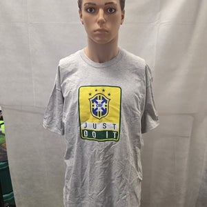 Vintage 90s NWT Brazil Nike Futebol Just Do It Tshirt L