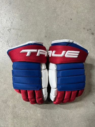 14” True Pro 4 Roll Montreal Canadiens Gloves Pro Stock (New) NHL