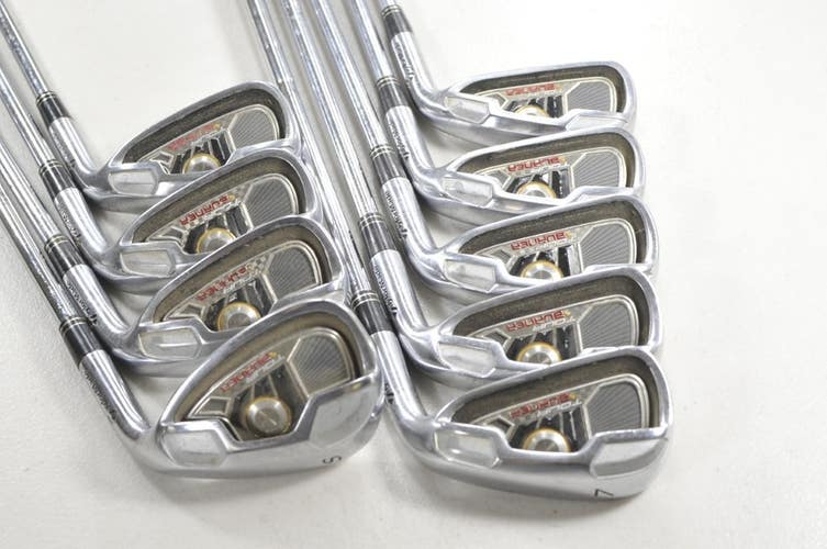 TaylorMade Tour Burner 3-PW Iron Set Stiff Flex Right 105g Steel  # 217469