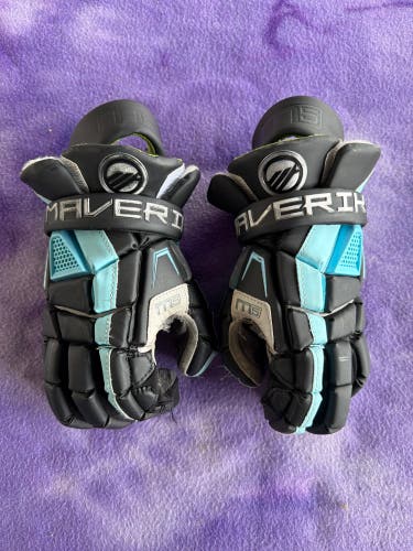 Blue Maverik M5 Lacrosse Gloves (Used)