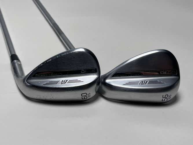 Titleist Vokey SM10 Tour Chrome Wedge Set 56* 10 60* 10 Vokey Steel Mens RH