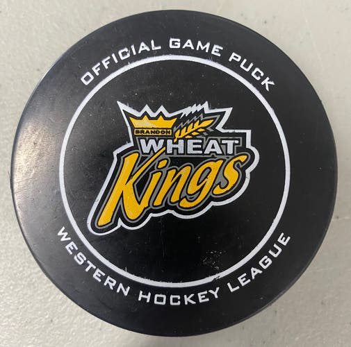 Brandon Wheat Kings puck