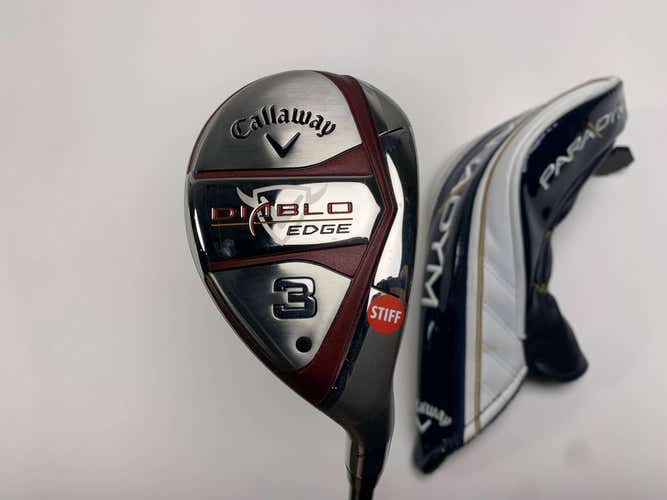 Callaway Diablo Edge 3 Hybrid 21* 60g Stiff Graphite Mens RH HC NEW