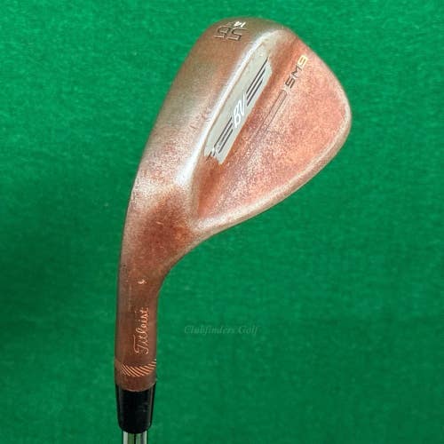 LH Titleist Vokey SM9 Raw 56-14F 56 Sand Wedge Vokey Design Steel Wedge Flex
