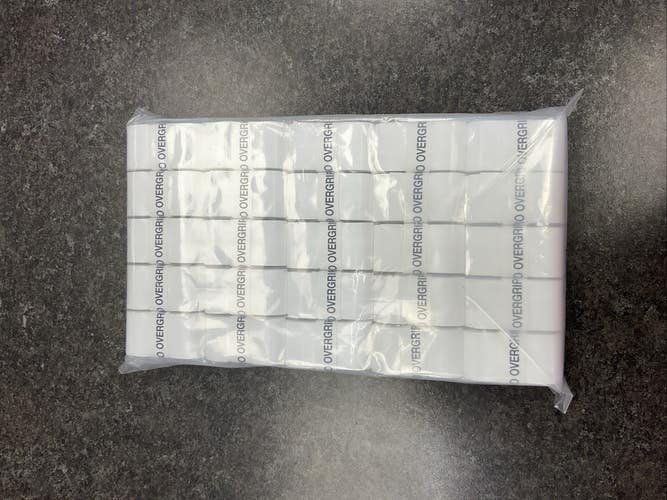 White Tennis Overgrips 50 Pack
