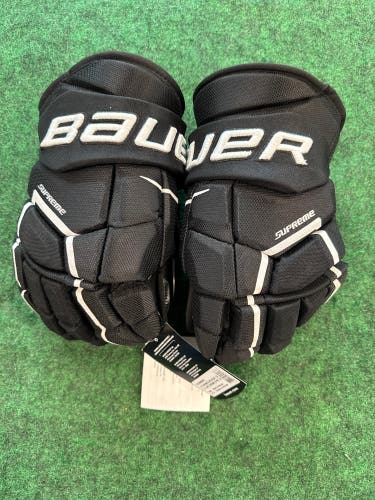 Black Senior Bauer Supreme 3S Pro Gloves 14" (New)