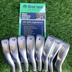 Alpha RX Pro Iron Set 5-PW, AW, SW With Stiff Graphite Shafts