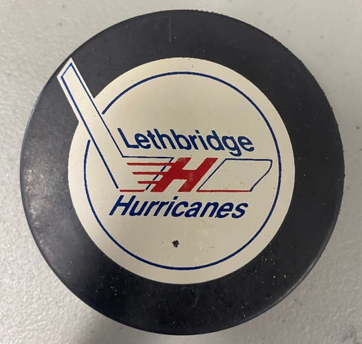 Lethbridge Hurricanes puck