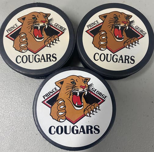 Prince George Cougars puck (WHL)