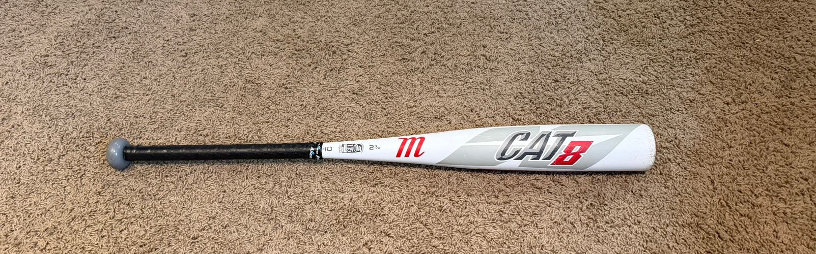 2019 Marucci CAT8 Alloy USSSA Certified Bat (-10) 21 oz 31" (Used)